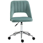 Mid-Back Swivel Home Office Chair Scallop Computer Chair | Green