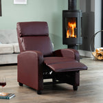 Henderson Manual Push Back Recliner Armchair | Burgundy