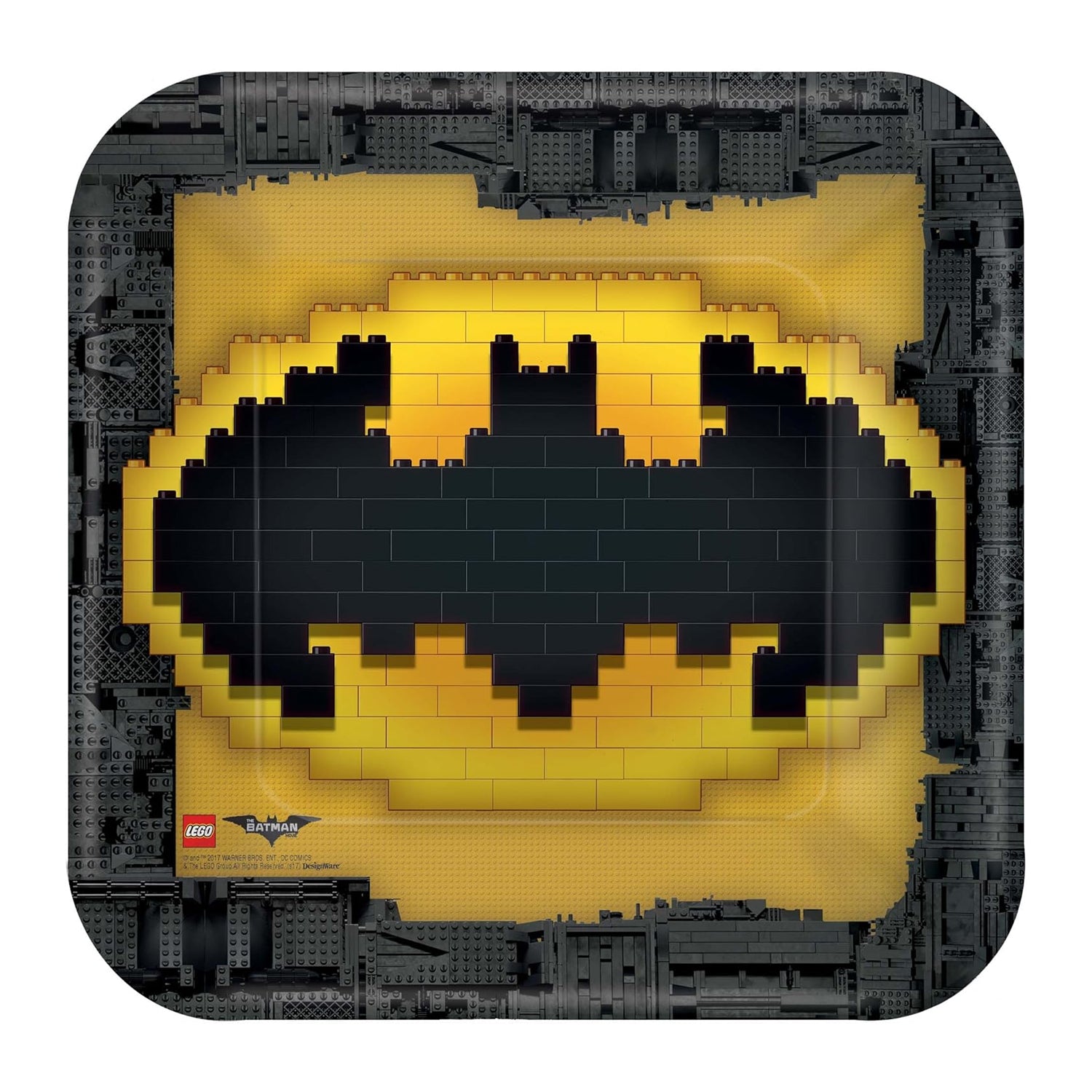 Logo Party Plates (pack Of 8) | One Size | Yellow