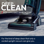 Breeins 850w Upright Vacuum Cleaner With Powerful Suction, Mini Turbo Pet Hair Brush, 3l Bagless Dust Cup, Retractable Hose, Washable Epa Filter & 12.5m Cleaning Radius