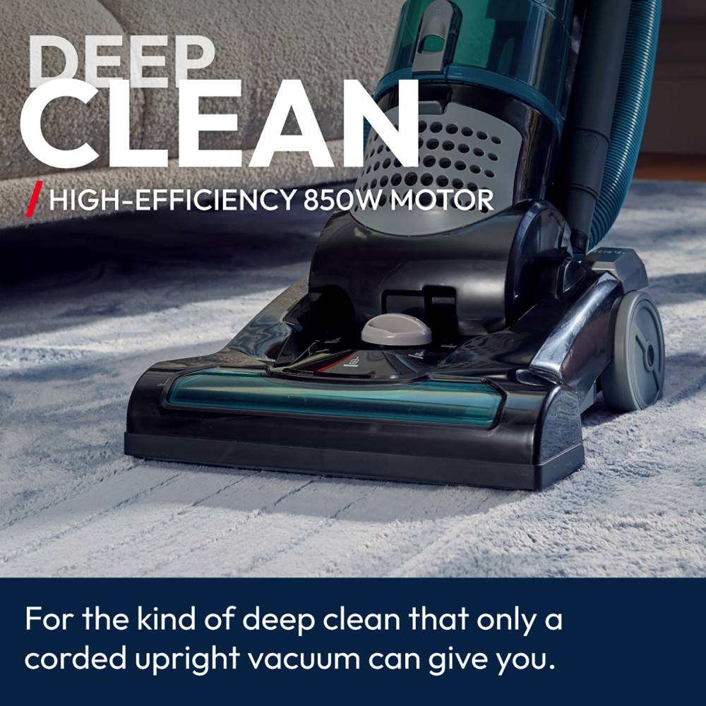 Breeins 850w Upright Vacuum Cleaner With Powerful Suction, Mini Turbo Pet Hair Brush, 3l Bagless Dust Cup, Retractable Hose, Washable Epa Filter & 12.5m Cleaning Radius