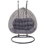 Oakley Double Swing Egg Pod Chair | Dark Grey