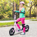 Push Scooter Teen Kids Stunt Bike Ride On With 12" Eva Tyres | Pink