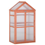 80x47x138cm Wooden Cold Frame Greenhouse