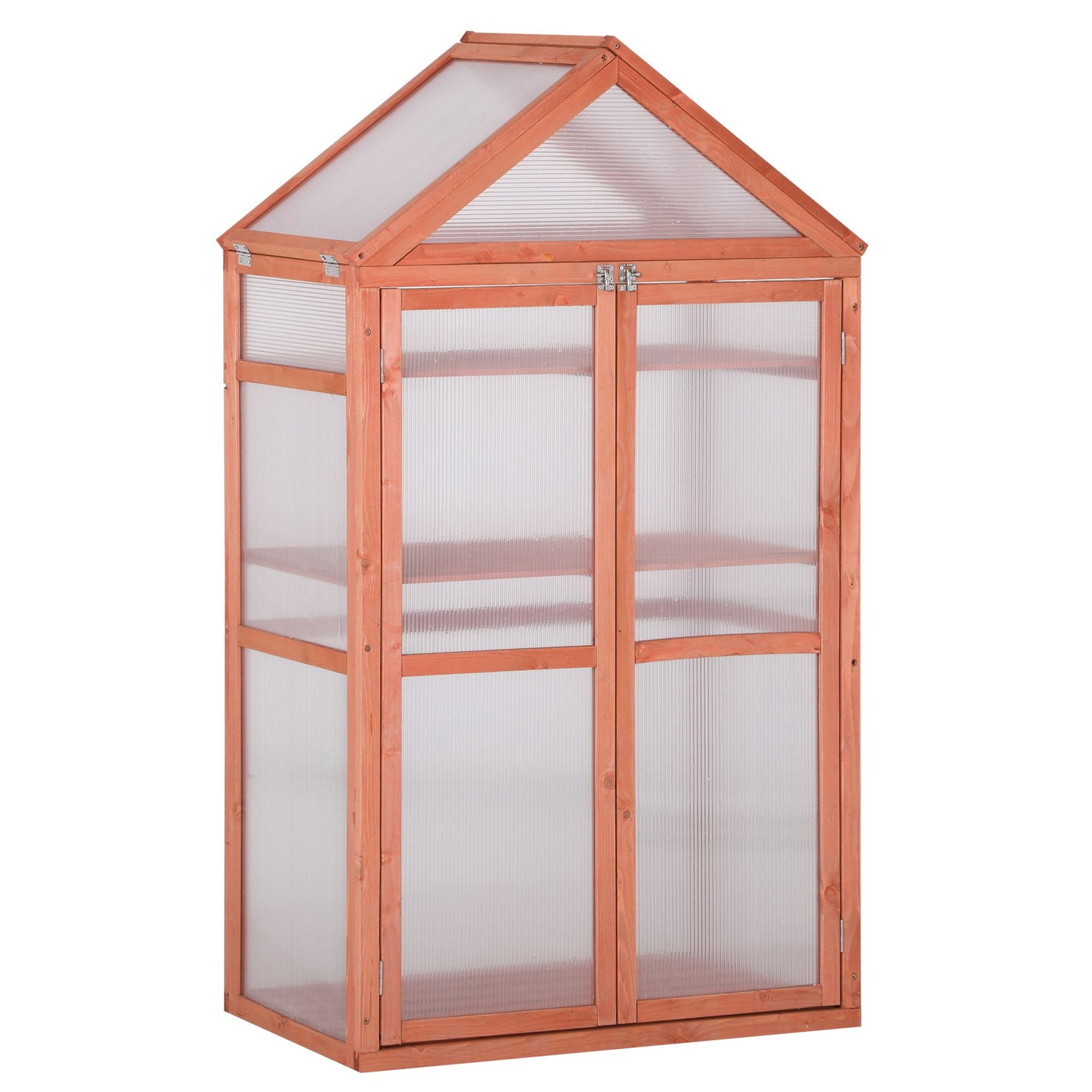 80x47x138cm Wooden Cold Frame Greenhouse