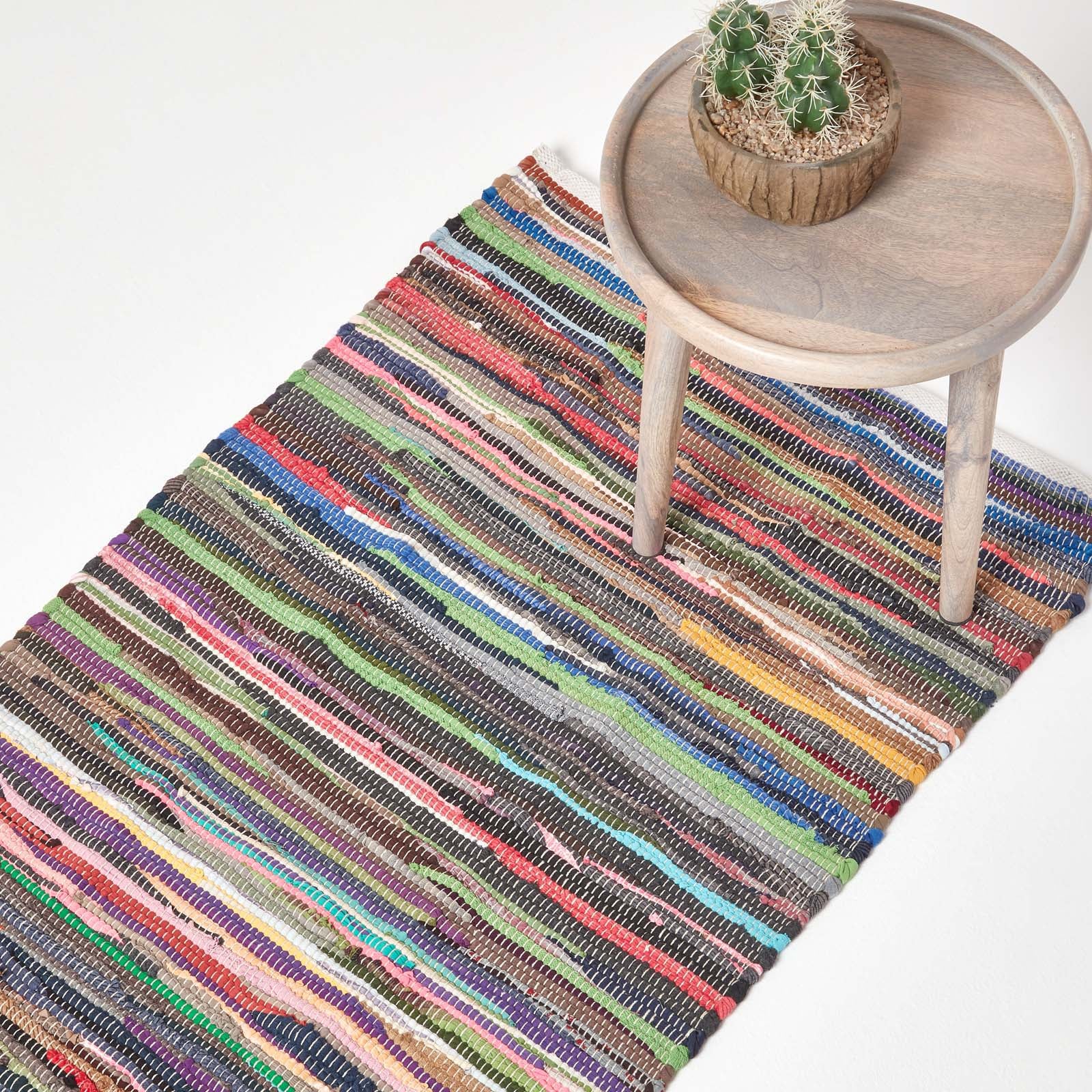 Recycled Cotton Chindi Rug | 200cm | Multi Colour