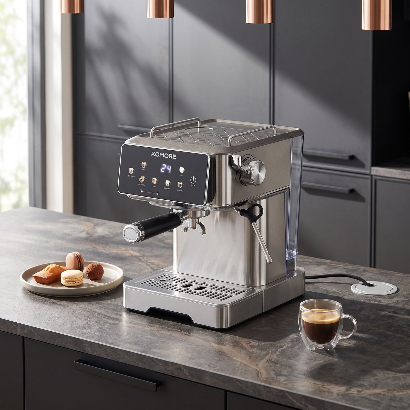 Breeins Espresso Machine With Milk Frother