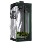 60x60x140cm Indoor Plant Grow Tent Hydroponic Mylar | Black