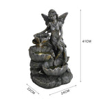 Fairy Solar Resin Water Fountain