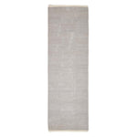 Plain Chenille 100% Cotton  Rug With Natural Trim | 200cm | Light Grey
