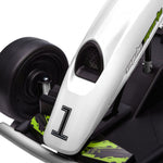 24v Electric Go Kart For Kids With Music, Horn Honking, Slow Start | White