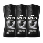 Black 12-h Refreshing Fragrance Shower Gel Body Wash For Men 3x 225ml