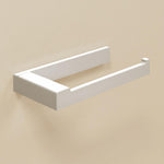 Toilet Roll Holder, White Matt, Wall-mounted, 8,5 Cm. Collection The Grid