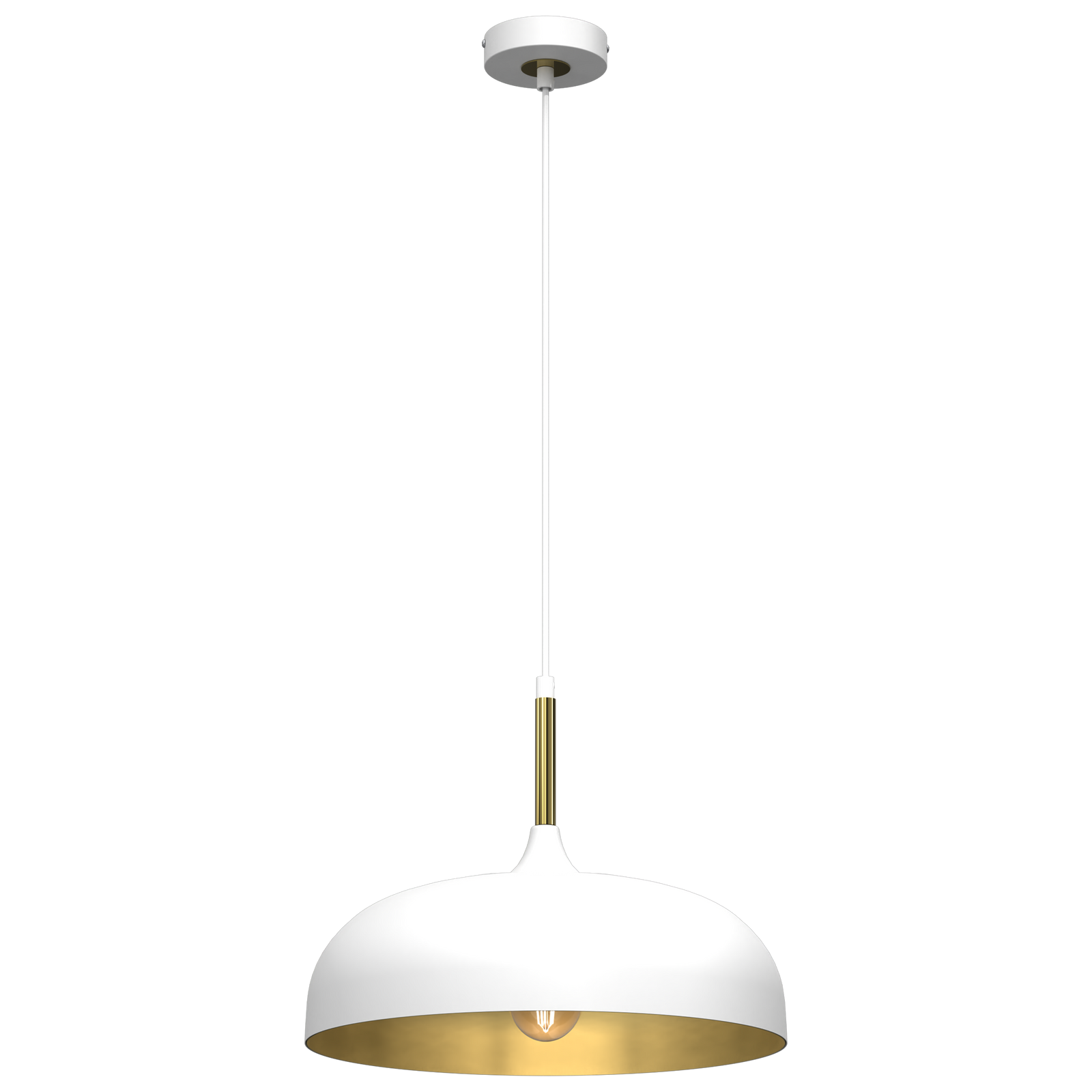 Pendant Lamp Lincoln 1xe27 35cm | 35cm | White