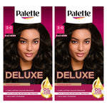 Deluxe Creme Colouration 3-0 Black Brown Hair Dye, 2 Pack