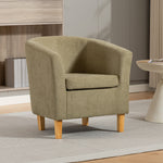 Millie Fabric Accent Chair | Eggshell Green