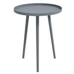 Outsunny Round Garden Coffee Table, Outdoor Side Table With Rounded Edge