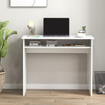 Writing Computer Desk Workstation Pb Home Office Table | Antique White