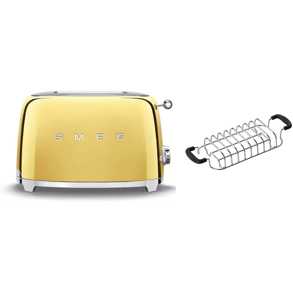 Tsf01 2 Slice Toaster With Bun Warmer Set | Gold