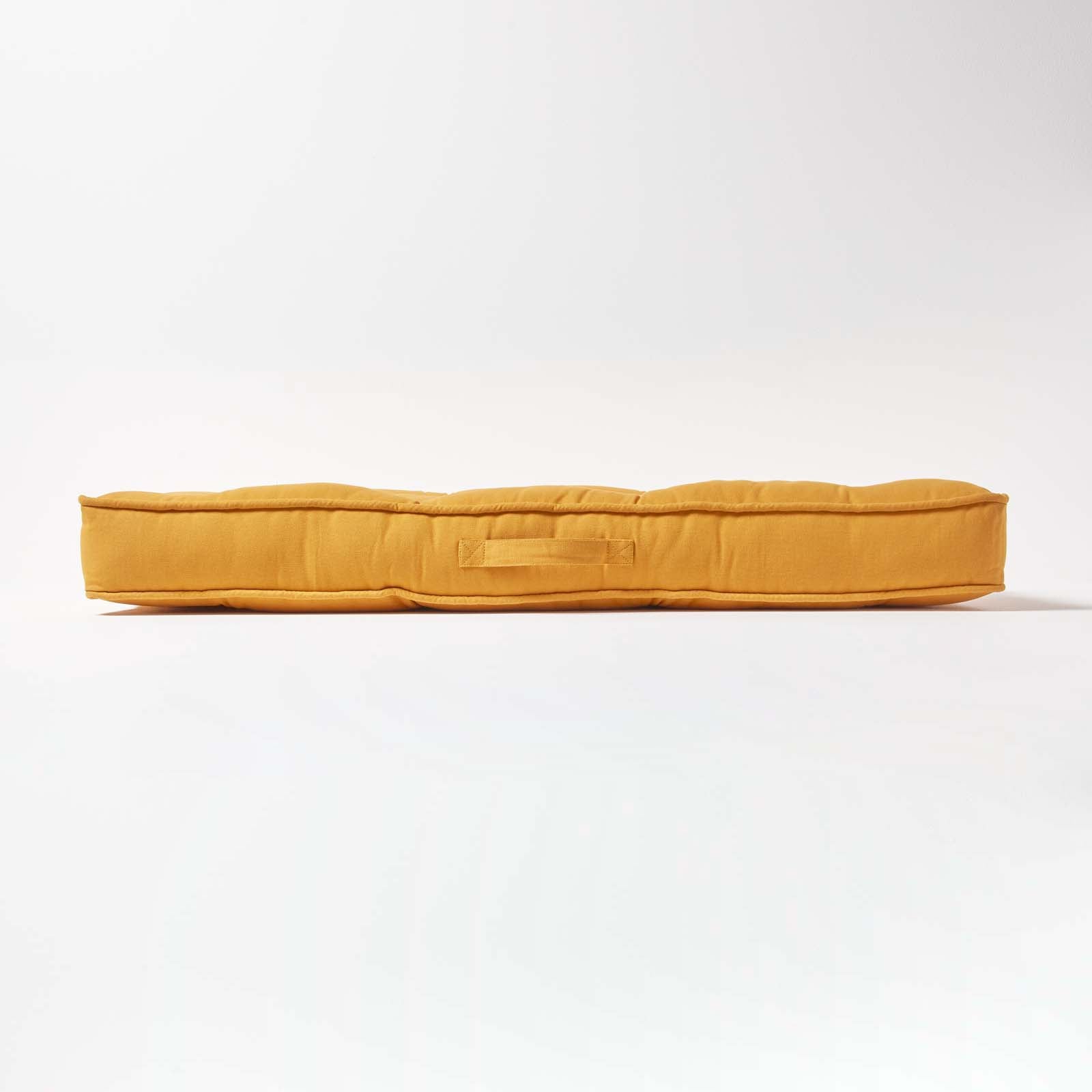 Cotton 2 Seater Booster Cushion | 50cm x 100cm | Mustard