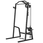 SPORTNOW Cable Crossover Machine With Pulley System, Squat Rack