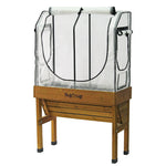 Small Wall Hugger Greenhouse Frame & Multi-cover Set | White