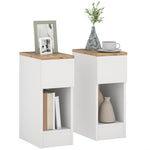 Bedside Tables Set Of 2, Nightstands For Living Room