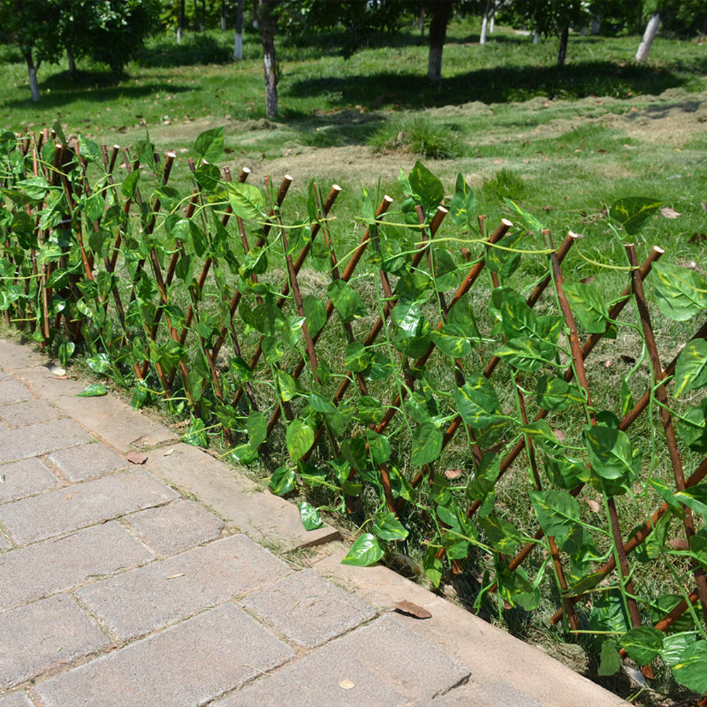 Pothos Leaf Artificial Hedge Panel | Large | Green