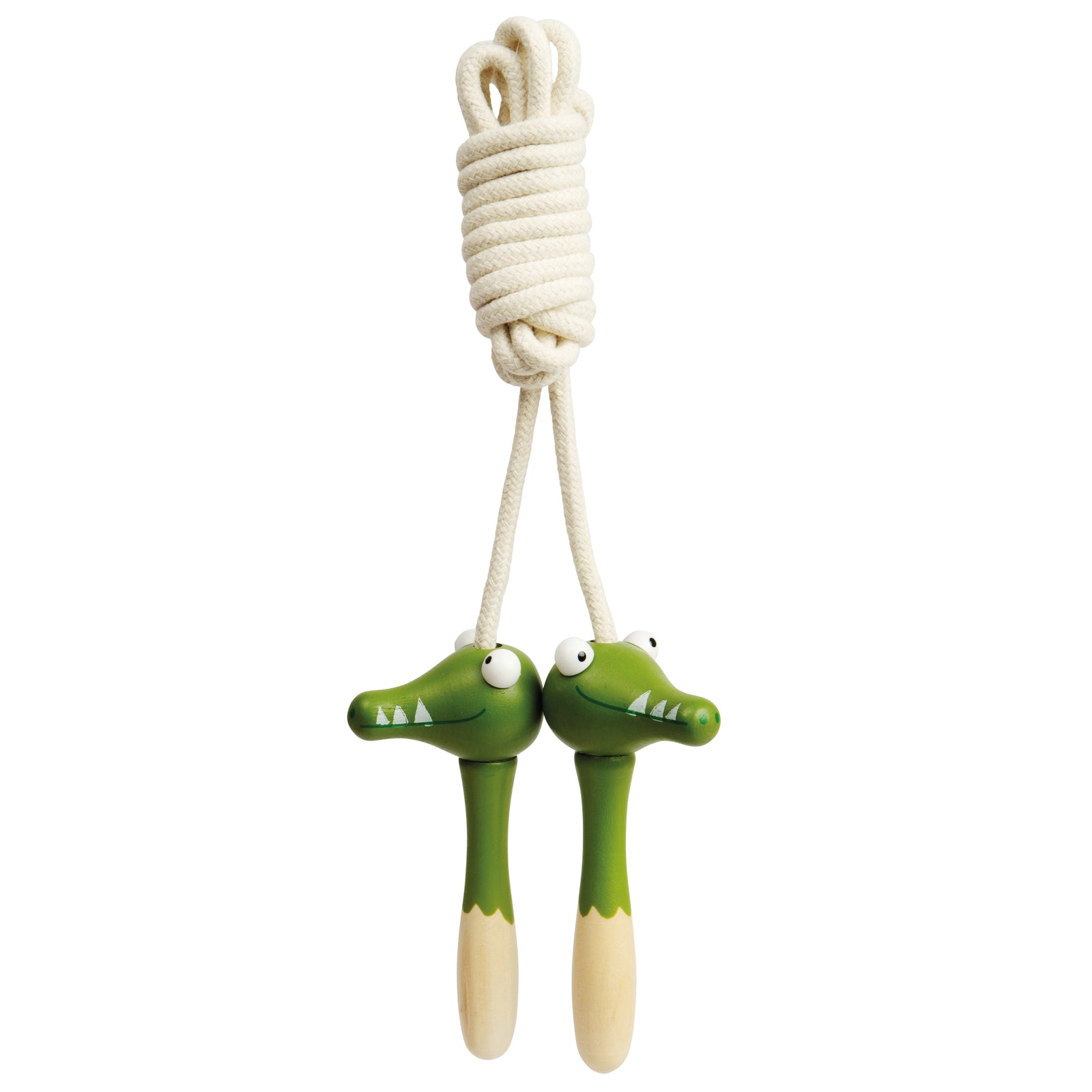 2pcs Wooden Animal Skipping Ropes - Fox and Crocodile