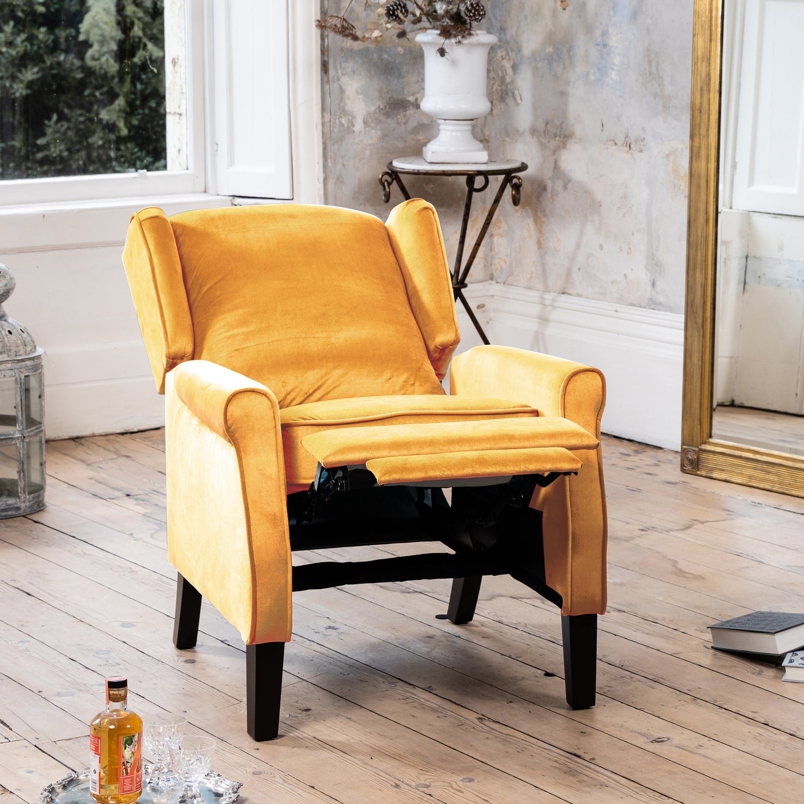 Barksdale Recliner Armchair | Yellow