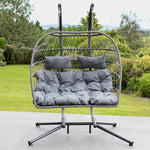 Haversham Swinging Double Garden Seat | Double | Dark Grey