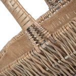 Wicker Rectangular Garden Trugs | Large | Brown