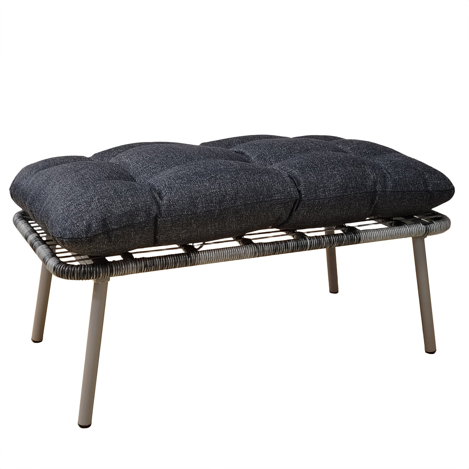 Cocona 2 Seat Standing Egg Chair And Stool | One Size | Dark Grey