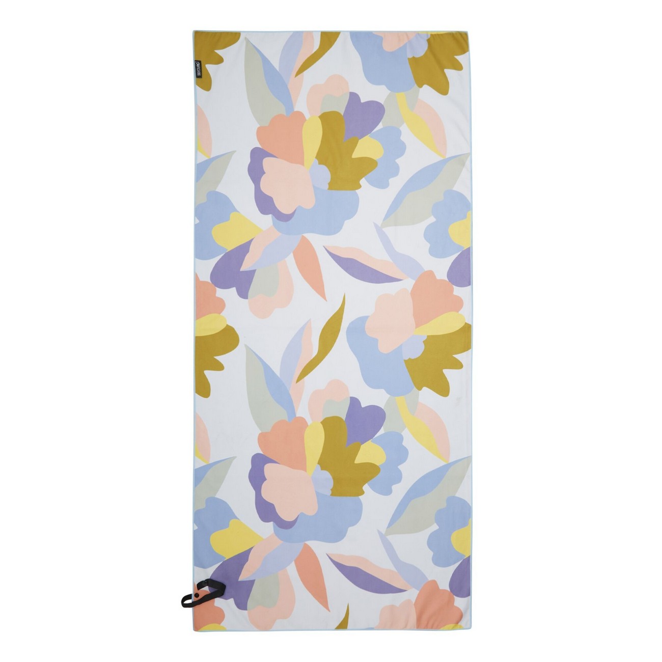 Abstract Floral Microfibre Beach Towel | One Size | Blue