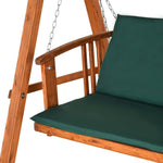 3 Seater Wooden Garden Swing Chair Seat Hammock Lounger
