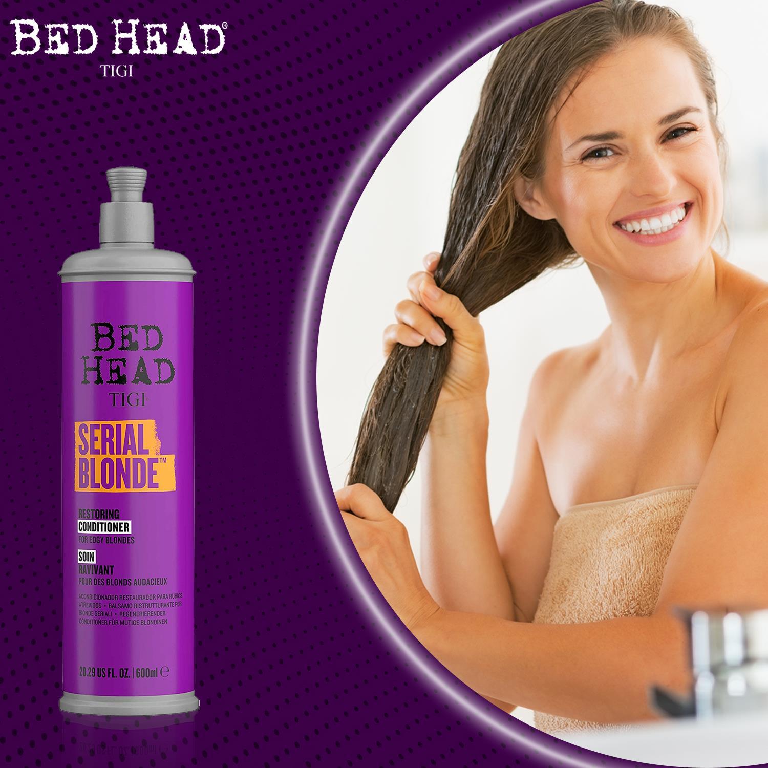 Serial Blonde Conditioner For Damaged Blonde Hair, 600ml, 2pk