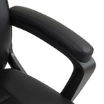 High Back Pu Executive Leather Desk Hair | Black