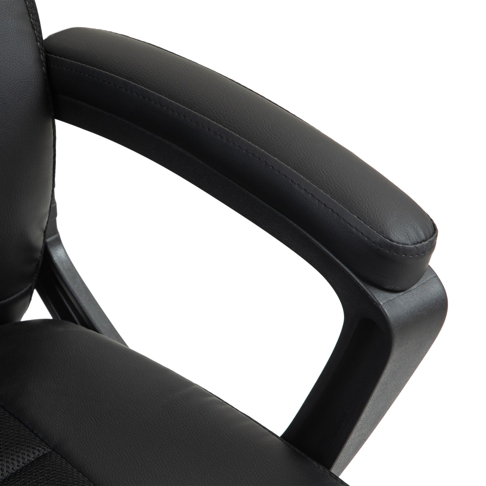 High Back Pu Executive Leather Desk Hair | Black