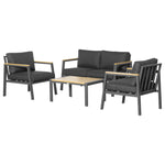 4 Piece Outdoor Conversation Set W/ Cushions