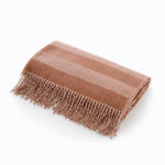 Elgin Supersoft Yarn Dyed Jacquard 130x160cm Throw Blankets | 130cm x 160cm | Orange