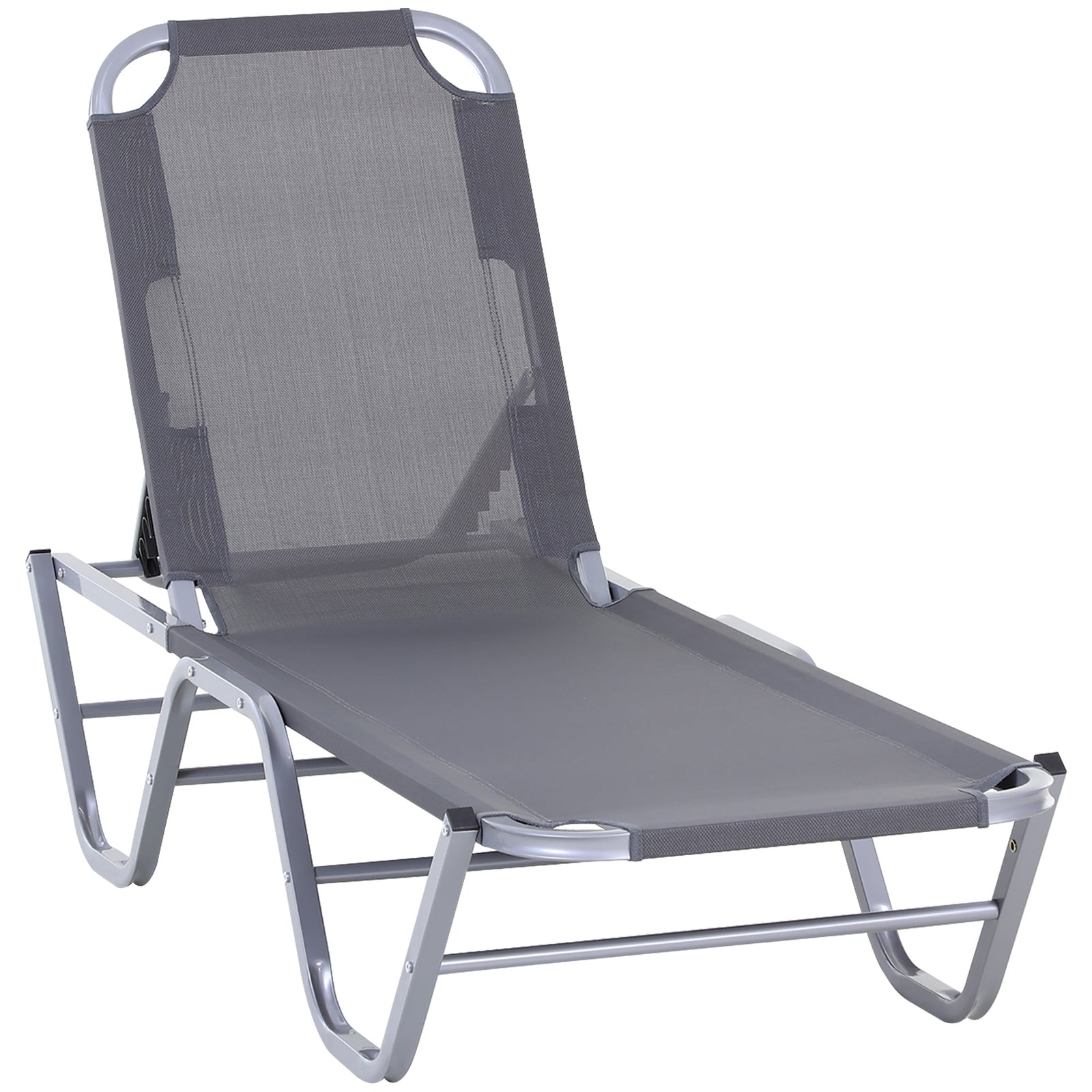 Sun Lounger Recliner W/ 5-position Backrest