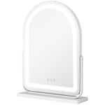Vanity Mirror With Lights, 3 Colour, 360° Rotation | Large | White