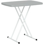 Folding Coffee Table, Height Adjustable Bistro Table | Charcoal Gray