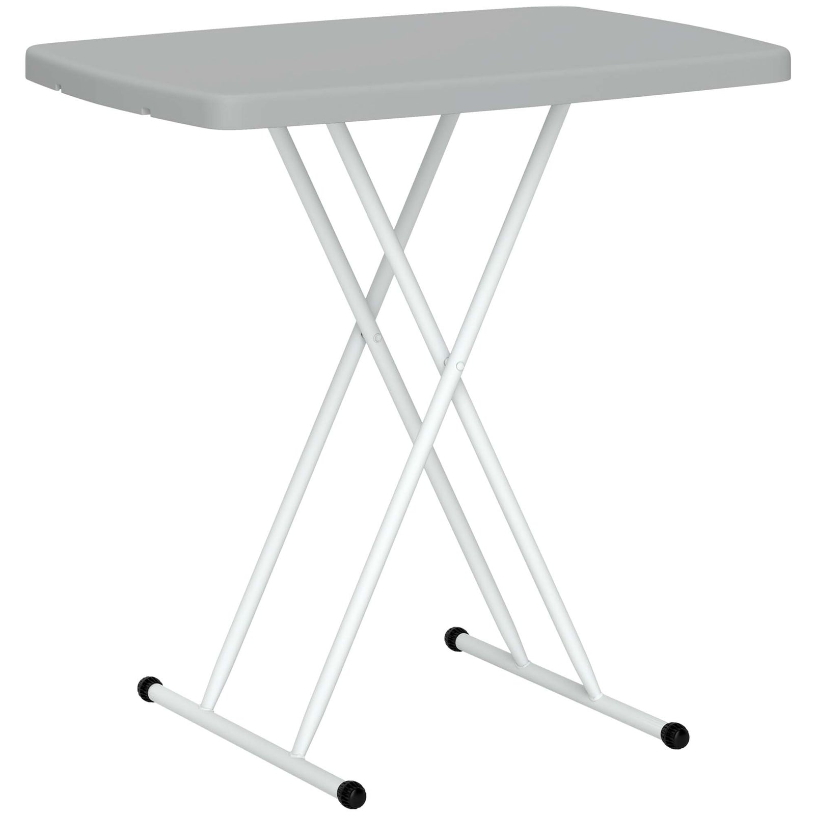 Folding Coffee Table, Height Adjustable Bistro Table | Charcoal Gray
