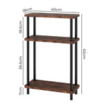 Levede Slim Side Table 3 Tier Narrow Sofa End Table Bedside Storage Stand