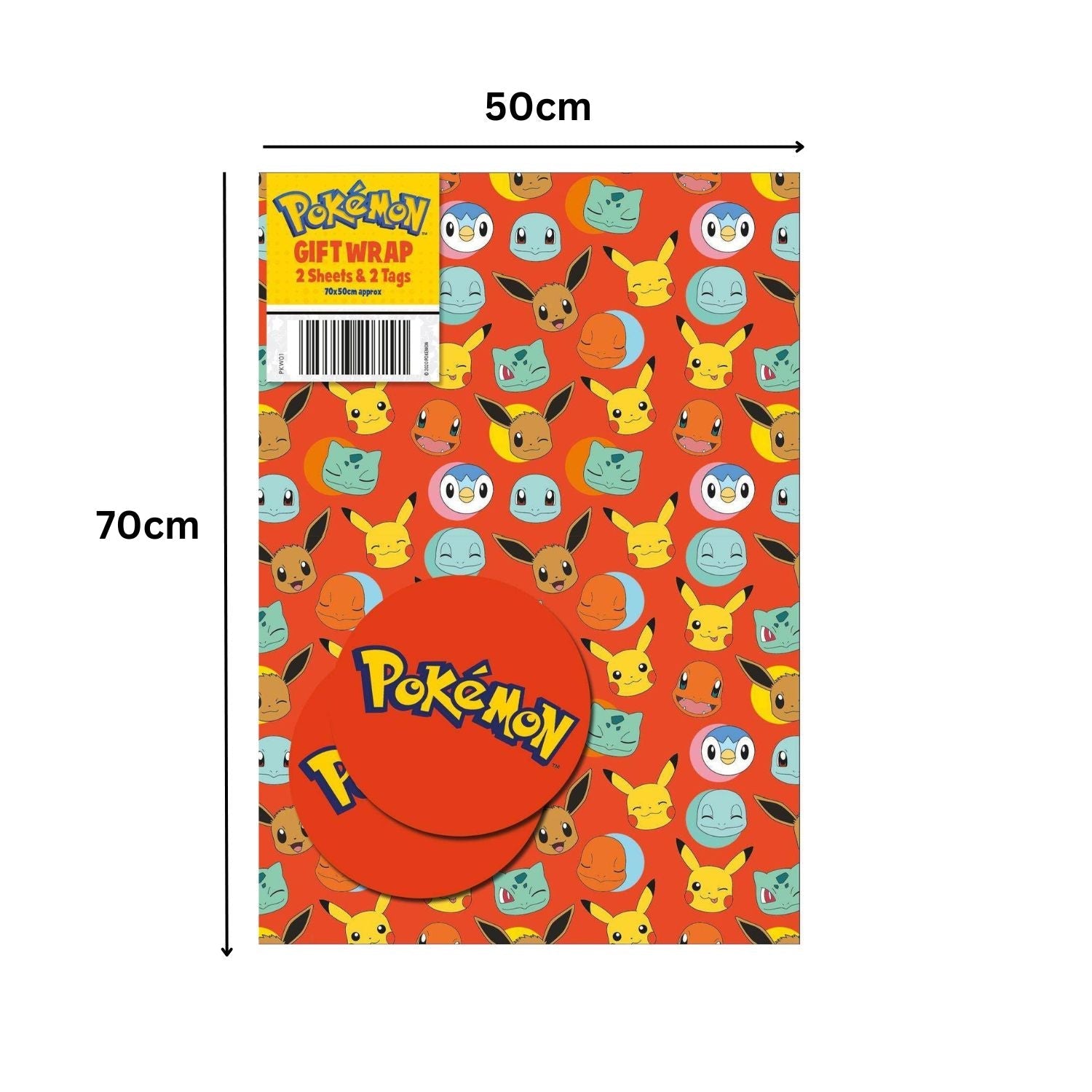 2 Sheets & 2 Tags Wrapping Paper