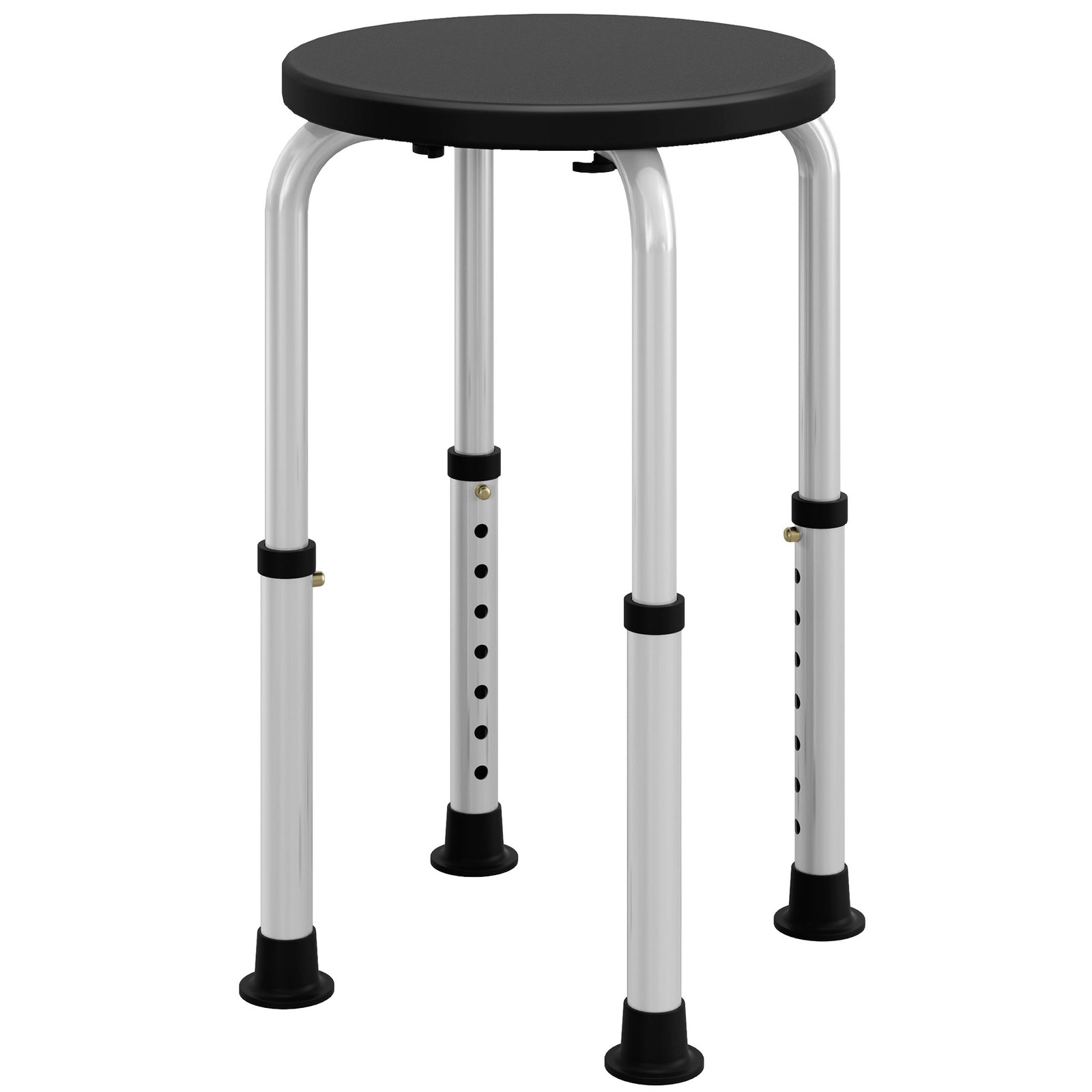Bath Chair Height Adjustable Shower Seat For Elderly | One Size | Black