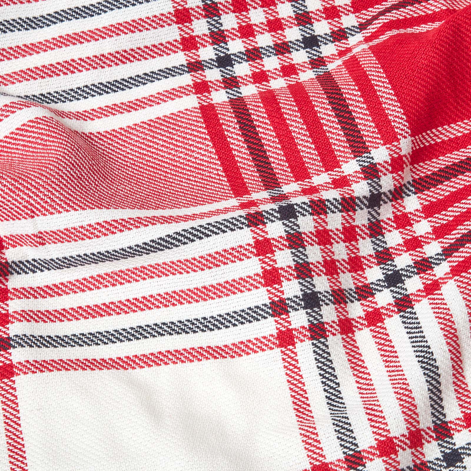 Tartan Check Sofa And Bed Throw | 255cm x 360cm | Red