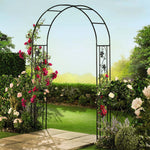 Metal Garden Arch 2.2m Flower Design