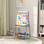 Aiyaplay Double Sided Art Easel For Kids With Paper Roll